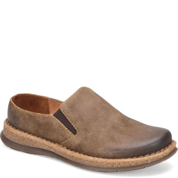 Born | For Men Bryson Clog Slip-Ons & Lace-Ups - Taupe Avola distressed (Tan)