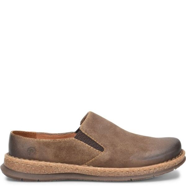 Born | For Men Bryson Clog Slip-Ons & Lace-Ups - Taupe Avola distressed (Tan)