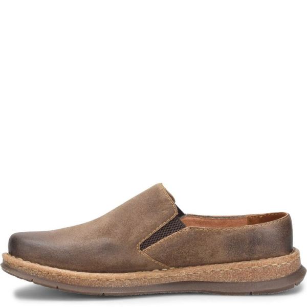 Born | For Men Bryson Clog Slip-Ons & Lace-Ups - Taupe Avola distressed (Tan)