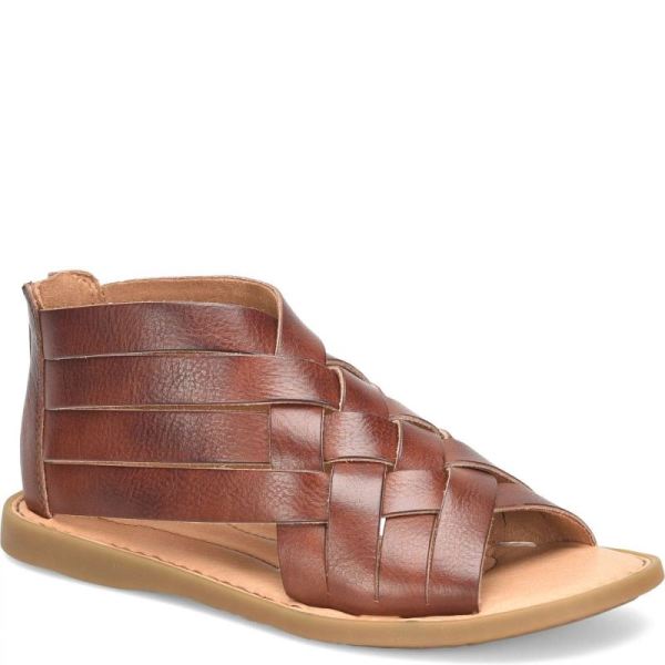 Born | For Women Iwa Woven Sandals - Dark Tan Bourbon (Brown)