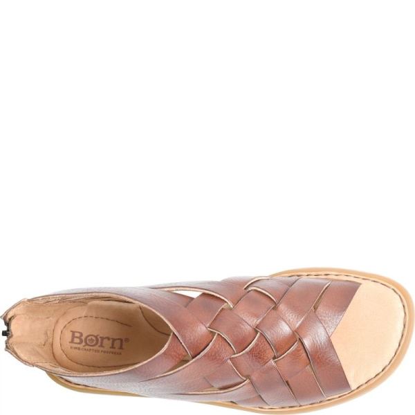 Born | For Women Iwa Woven Sandals - Dark Tan Bourbon (Brown)