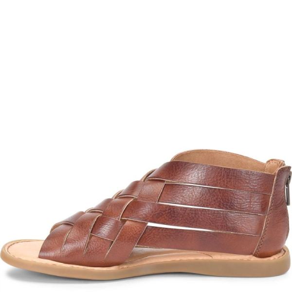 Born | For Women Iwa Woven Sandals - Dark Tan Bourbon (Brown)