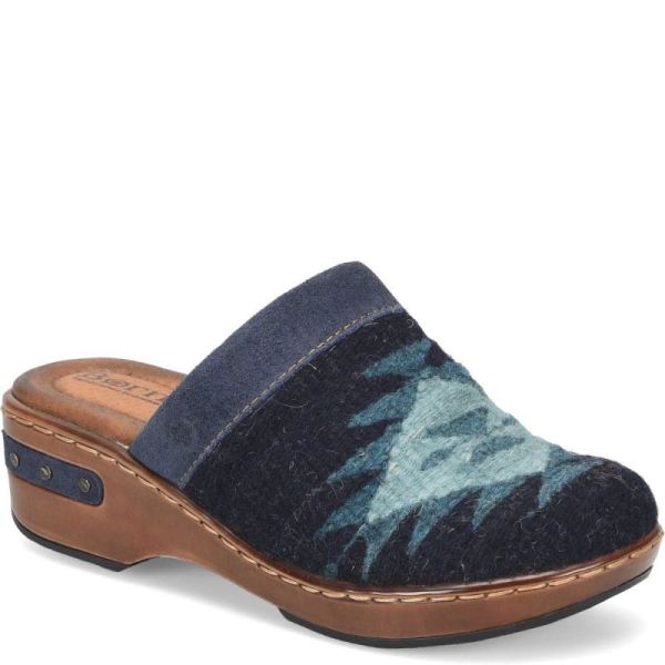 Born | For Women Bandy Blanket Clogs - Indigo Blanket Combo (Blue)