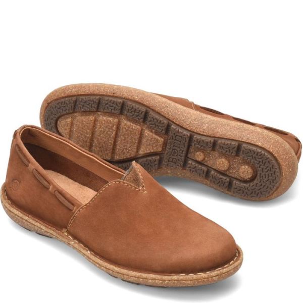 Born | For Women Naya Slip-Ons & Lace-Ups - Maple Leaf Nubuck (Tan)