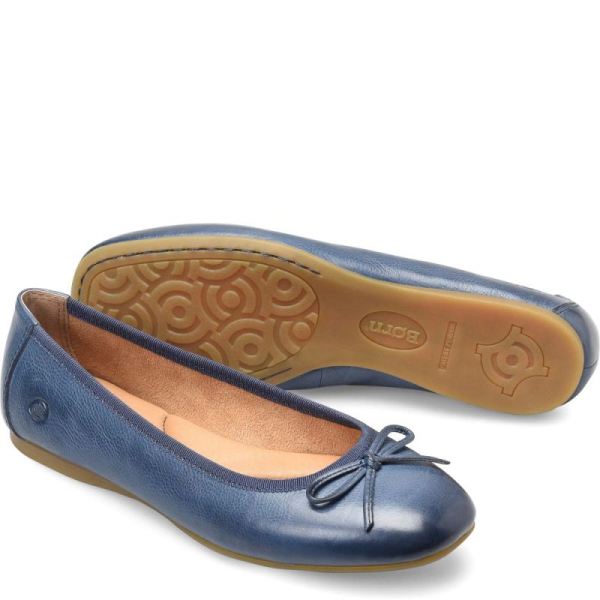 Born | For Women Brin Flats - Navy Marine (Blue)