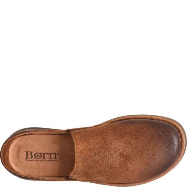 Born | For Men Bryson Clog Slip-Ons & Lace-Ups - Glazed Ginger Distressed (Brown)