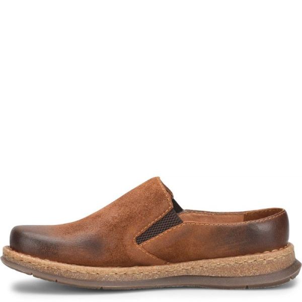 Born | For Men Bryson Clog Slip-Ons & Lace-Ups - Glazed Ginger Distressed (Brown)