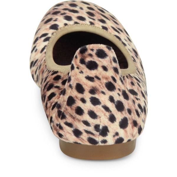 Born | For Women Julianne Flats - Black Natural Leopard (Animal Print)