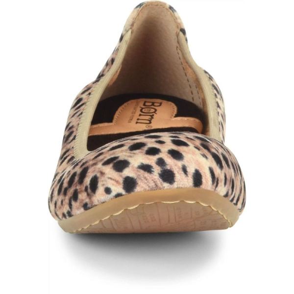 Born | For Women Julianne Flats - Black Natural Leopard (Animal Print)