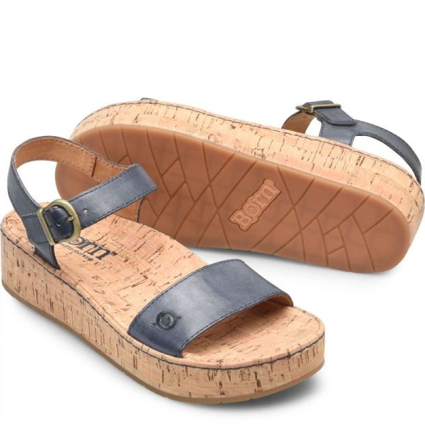 Born | For Women Sari Sandals - Navy Oceano (Blue)