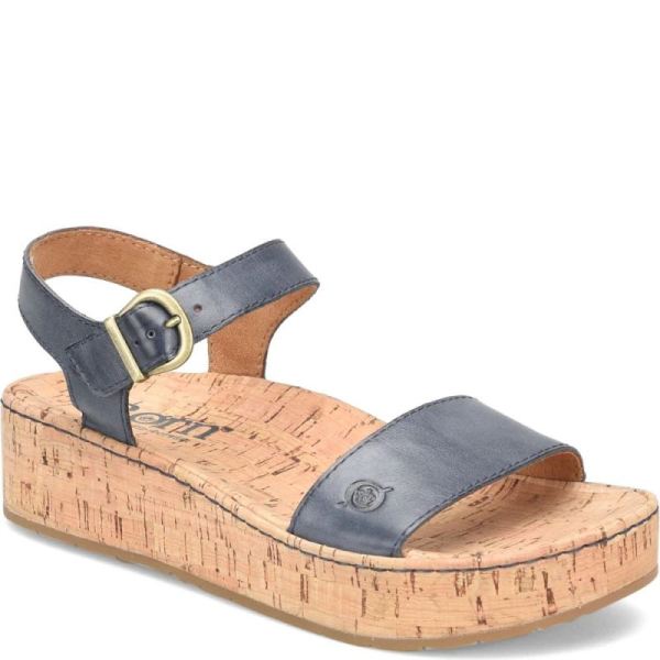 Born | For Women Sari Sandals - Navy Oceano (Blue)