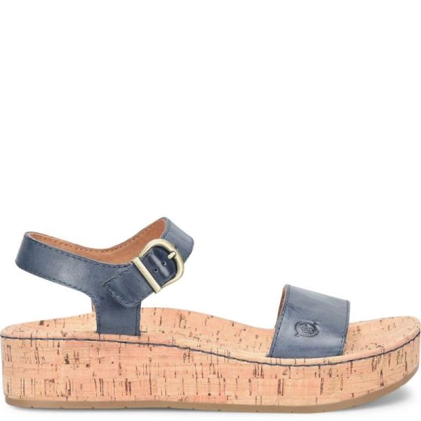 Born | For Women Sari Sandals - Navy Oceano (Blue)