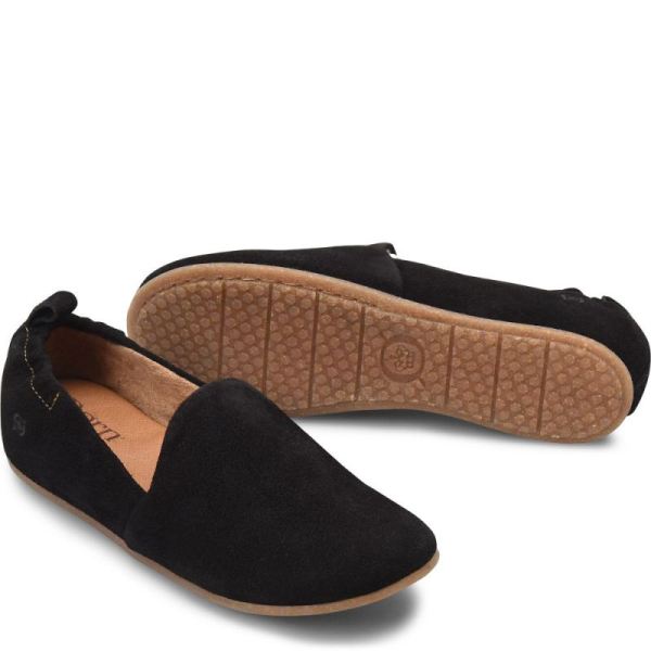 Born | For Women Margarite Slip-Ons & Lace-Ups - Black Suede (Black)