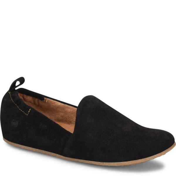 Born | For Women Margarite Slip-Ons & Lace-Ups - Black Suede (Black)