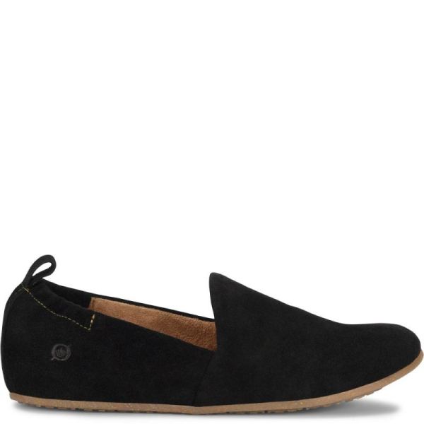 Born | For Women Margarite Slip-Ons & Lace-Ups - Black Suede (Black)