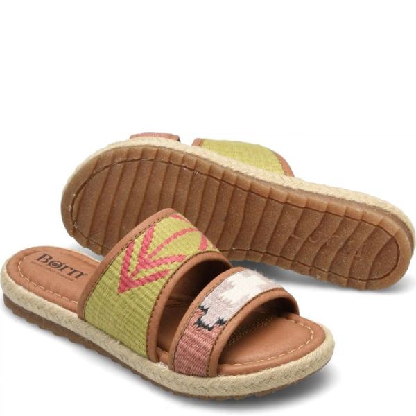 Born | For Women Ellie Sandals - Green Fabric (Green)