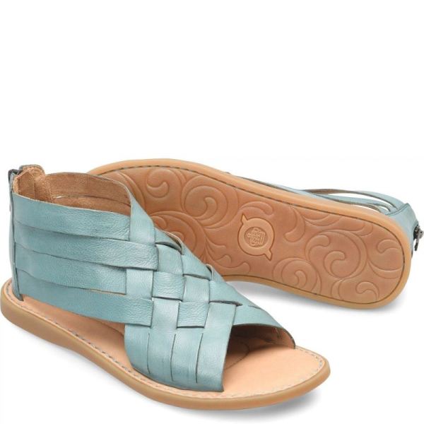 Born | For Women Iwa Woven Sandals - Turquoise Lagoon (Green)