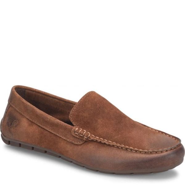 Born | For Men Allan Slip-Ons & Lace-Ups - Rust Tobacco Distressed (Brown)