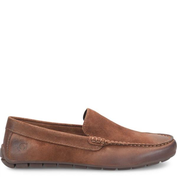 Born | For Men Allan Slip-Ons & Lace-Ups - Rust Tobacco Distressed (Brown)