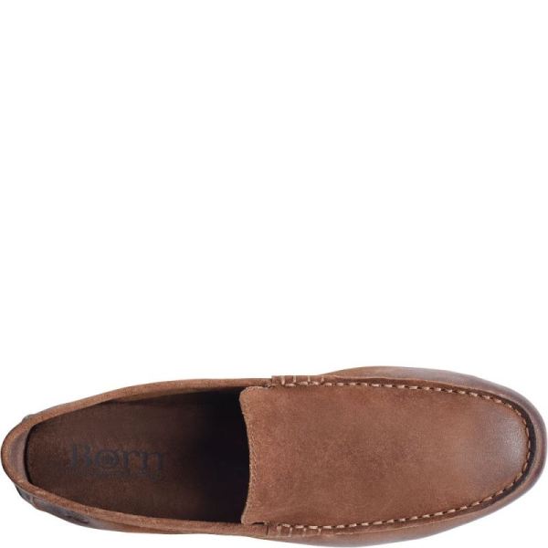 Born | For Men Allan Slip-Ons & Lace-Ups - Rust Tobacco Distressed (Brown)