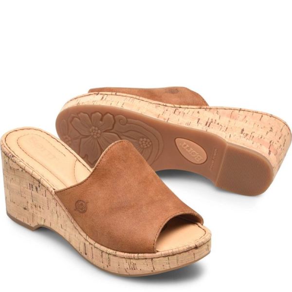 Born | For Women Lilah Sandals - Tan Camel Distressed (Tan)