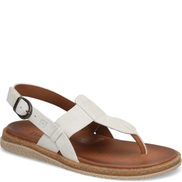 Born | For Women Cammie Sandals - Light Grey Fog Suede (Grey)