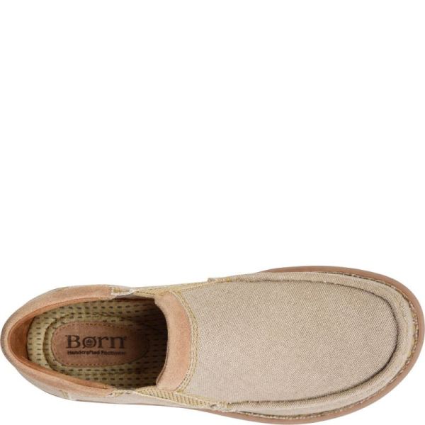 Born | For Men Gudmund Slip-Ons & Lace-Ups - Natural Canvas (Tan)