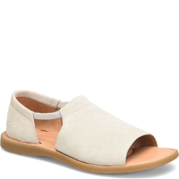 Born | For Women Cove Modern Sandals - Cream Porcellana Suede (White)