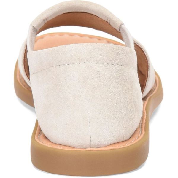 Born | For Women Cove Modern Sandals - Cream Porcellana Suede (White)