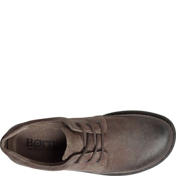 Born | For Men Nigel 3-Eye Slip-Ons & Lace-Ups - Peltro Distressed (Grey)