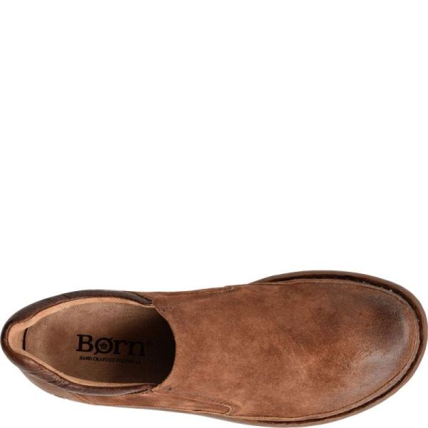 Born | For Men Nigel Slip On Slip-Ons & Lace-Ups - Rust Distressed Combo (Brown)