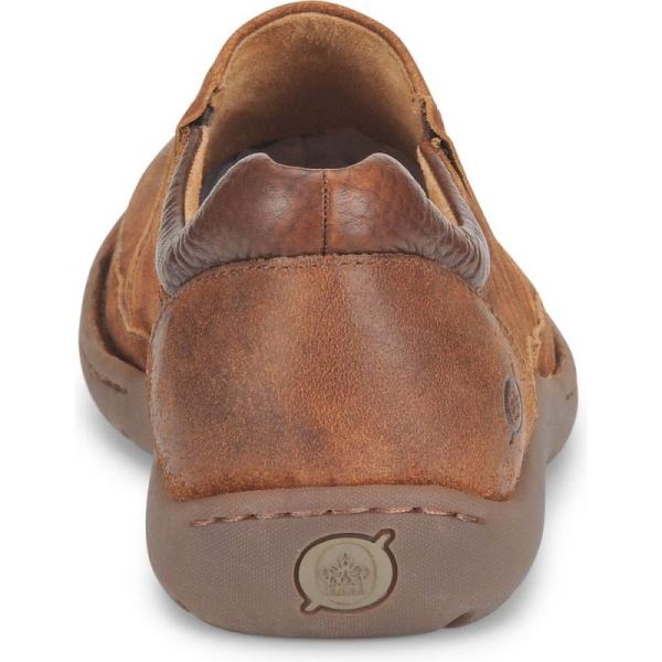 Born | For Men Nigel Slip On Slip-Ons & Lace-Ups - Rust Distressed Combo (Brown)