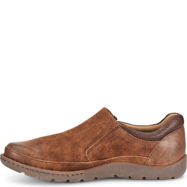 Born | For Men Nigel Slip On Slip-Ons & Lace-Ups - Rust Distressed Combo (Brown)