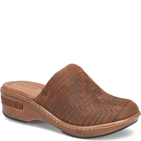 Born | For Women Yucatan Distressed Clogs - Glazed Ginger (Brown)