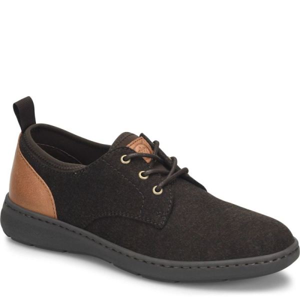 Born | For Men Marcus Slip-Ons & Lace-Ups - Dark Brown Wool Combo (Brown)