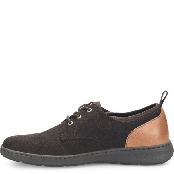 Born | For Men Marcus Slip-Ons & Lace-Ups - Dark Brown Wool Combo (Brown)