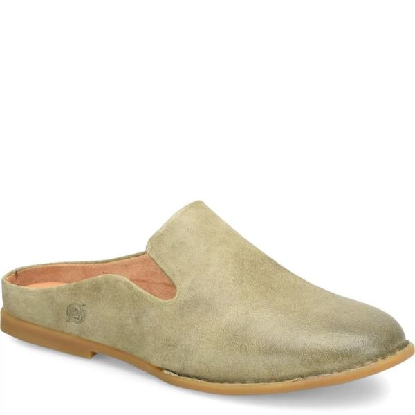 Born | For Women Maia Flats - Kiwi Distressed (Green)