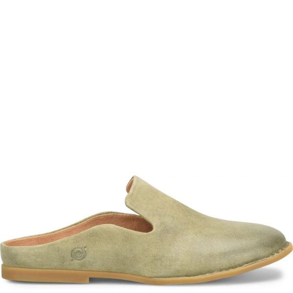 Born | For Women Maia Flats - Kiwi Distressed (Green)