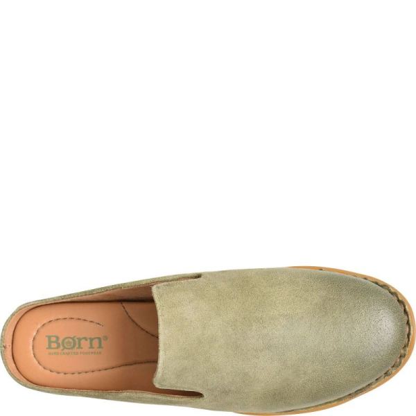 Born | For Women Maia Flats - Kiwi Distressed (Green)