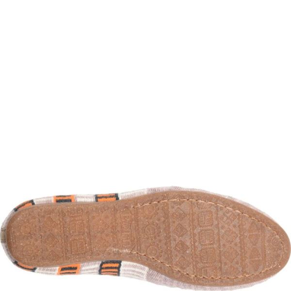 Born | For Women Giselle Flats - Taupe Cotton Fabric (Multicolor)