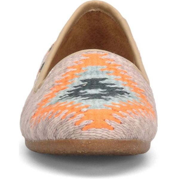 Born | For Women Giselle Flats - Taupe Cotton Fabric (Multicolor)