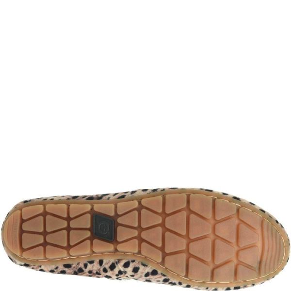 Born | For Women Sebra Flats - Black Natural Leopard (Animal Print)