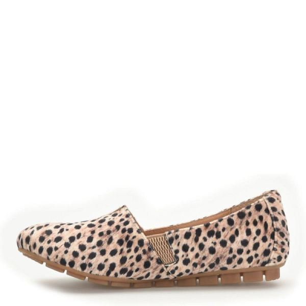 Born | For Women Sebra Flats - Black Natural Leopard (Animal Print)