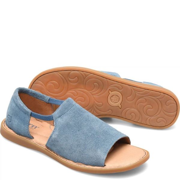 Born | For Women Cove Modern Sandals - Jeans Suede (Blue)