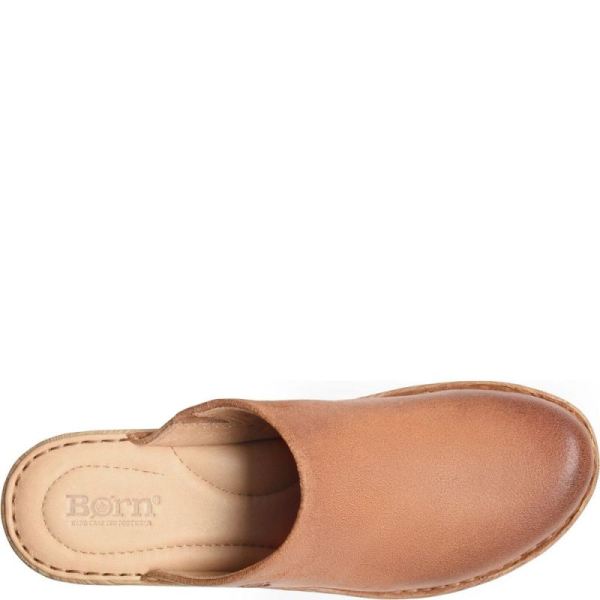 Born | For Women Natalie Clogs - Tan Camel Distressed (Brown)