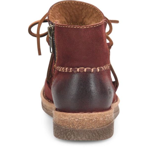 Born | For Women Calyn Boots - Dark Brick Distressed (Red)