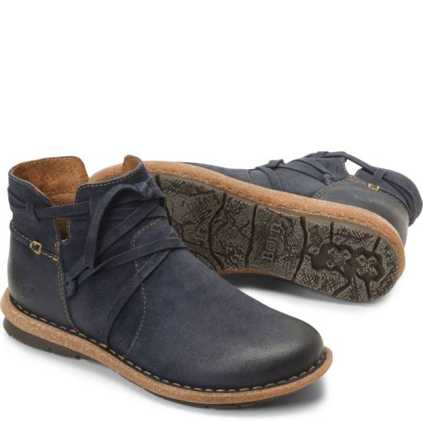 Born | For Women Tarkiln Boots - Navy Blue Distressed (Blue)