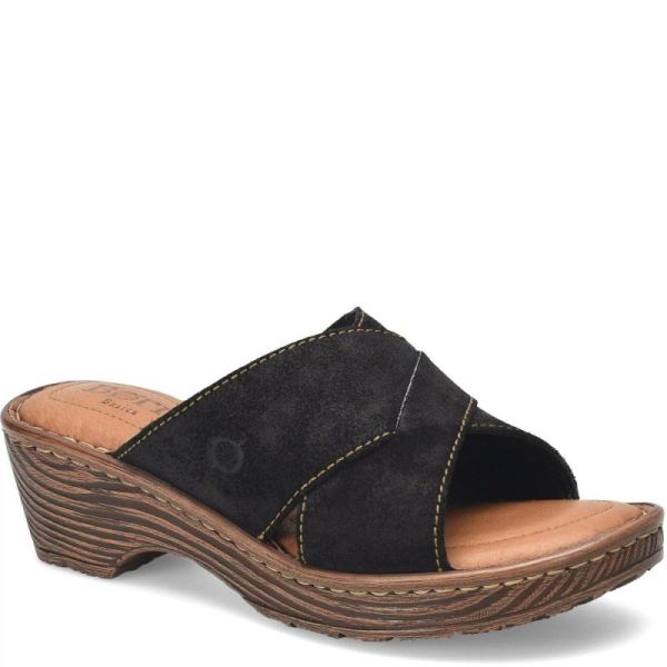 Born | For Women Teayo Basic Sandals - Black Distressed (Black)