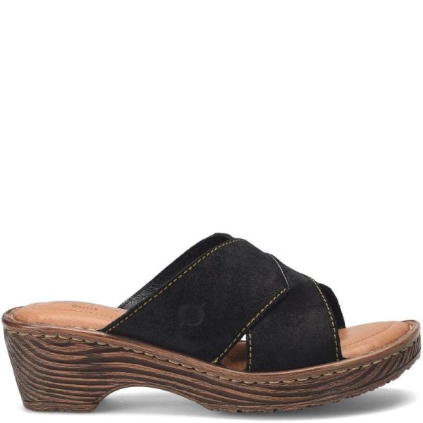 Born | For Women Teayo Basic Sandals - Black Distressed (Black)