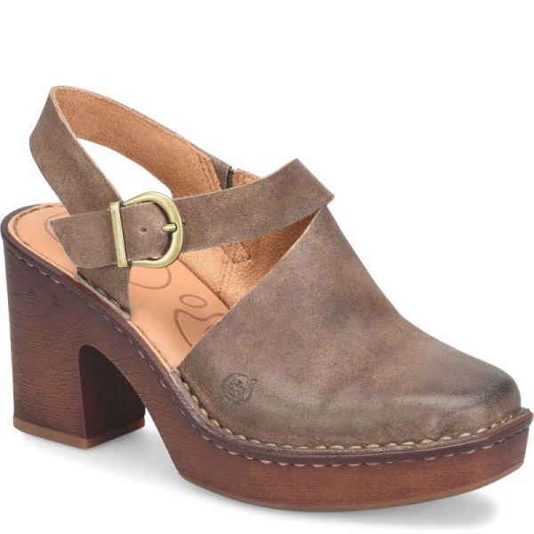 Born | For Women Devlyn Heels - Taupe Distressed (Tan)